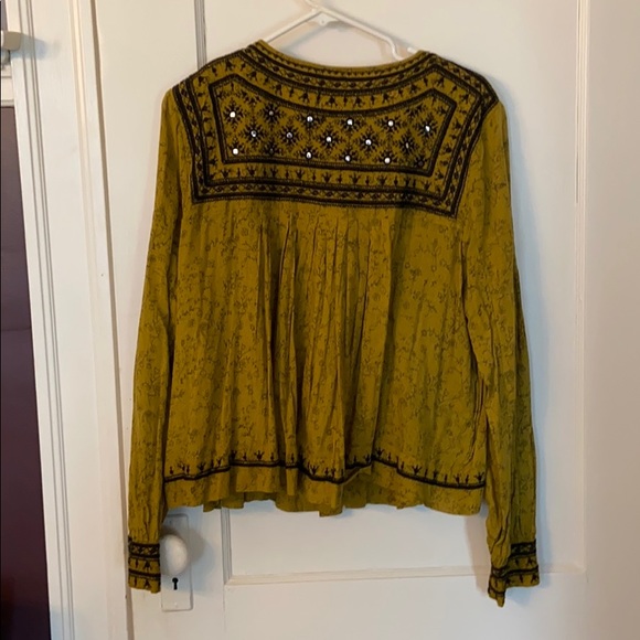 Free People embroidered light jacket/over shirt - Picture 2 of 6